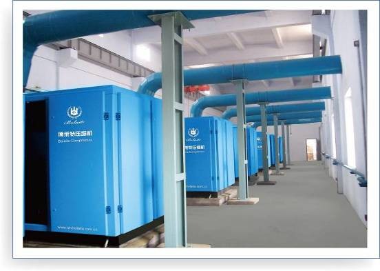 安鋼集團(tuán)某車間五臺(tái)博萊特BLT-350W空壓機(jī)機(jī)組